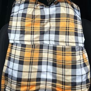 XS Plaid Two Piece Set